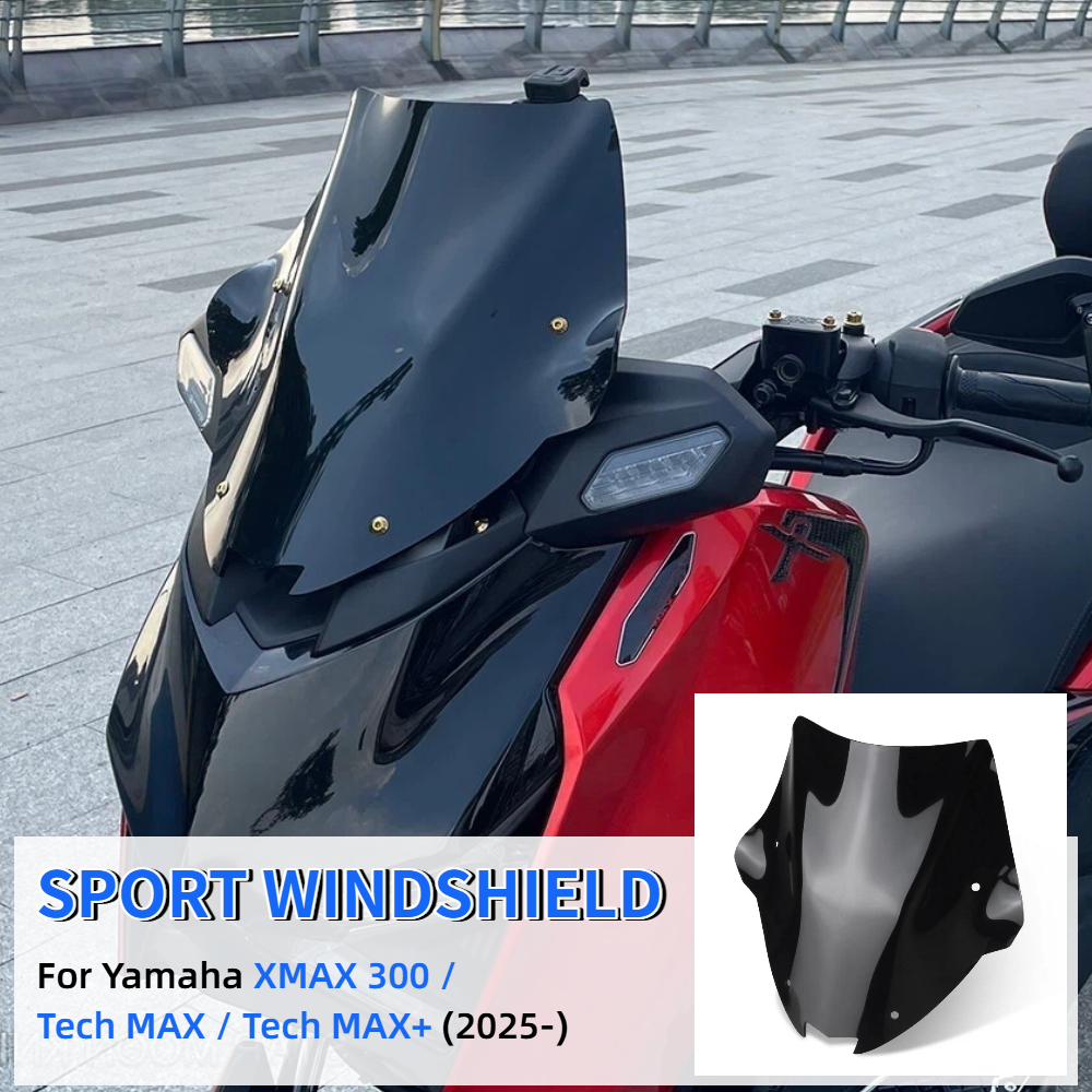 X Tech Accessories - Motorcycle Sport Windshield For YAMAHA XMAX300