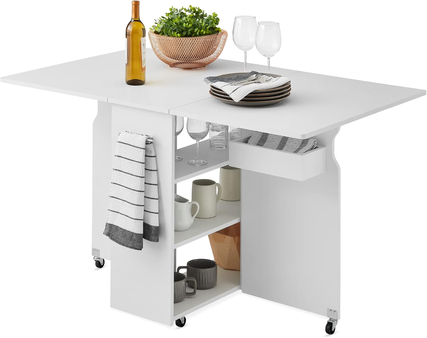 Tech Room Accessories - Folding Dining Table, Multipurpose Space Saving