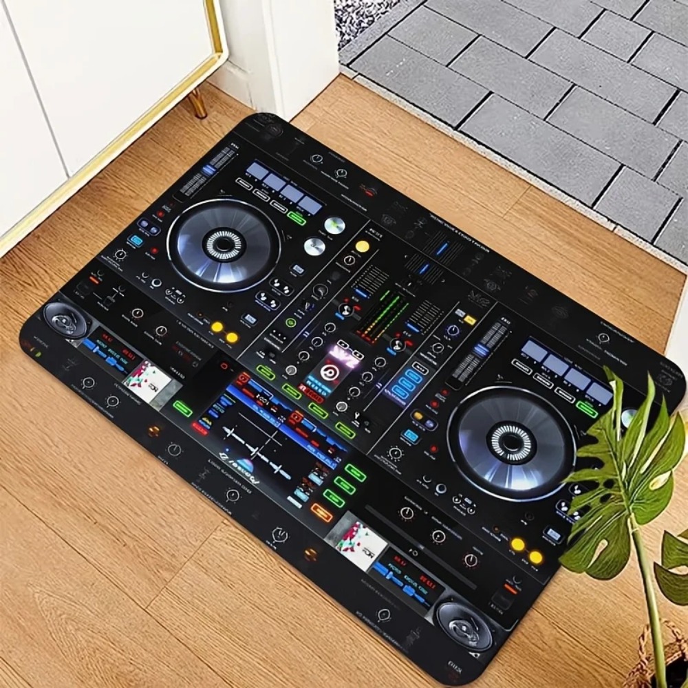 Tech Room Accessories - DJ Equipment Pattern 2D Flat Print