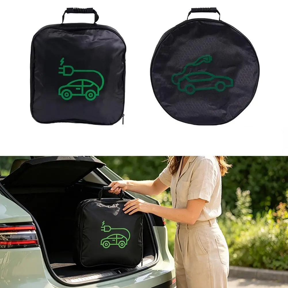 Cable Organizer Bag - 1pc Portable Waterproof EV Charger Storage