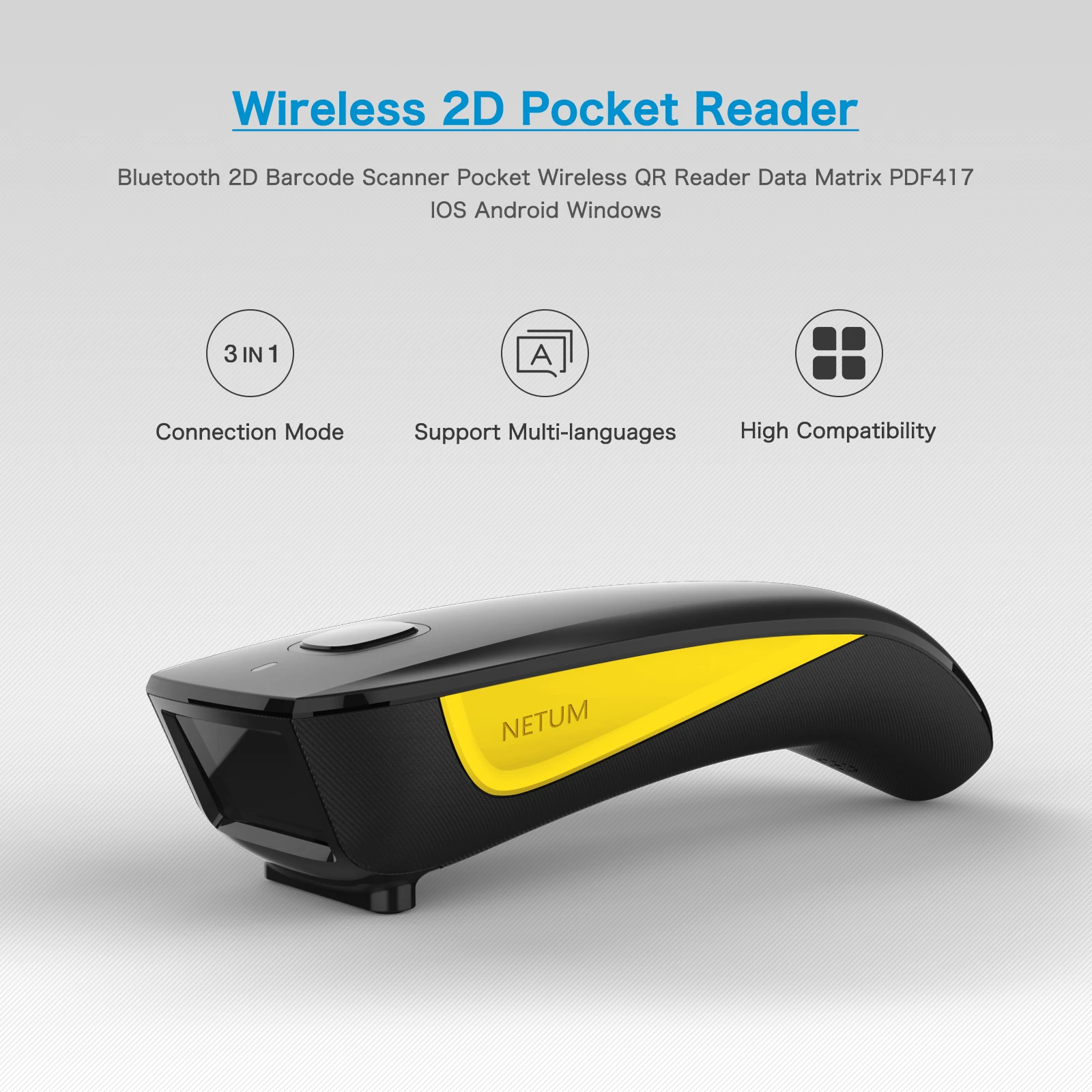 NETUM C750 Bluetooth 2D Barcod - Document Scanner Portable review and price