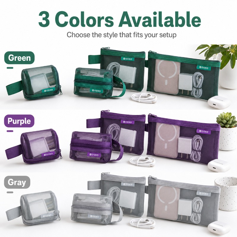 6PCS Portable Mesh Tech Access - Tech Woven Accessories review and price