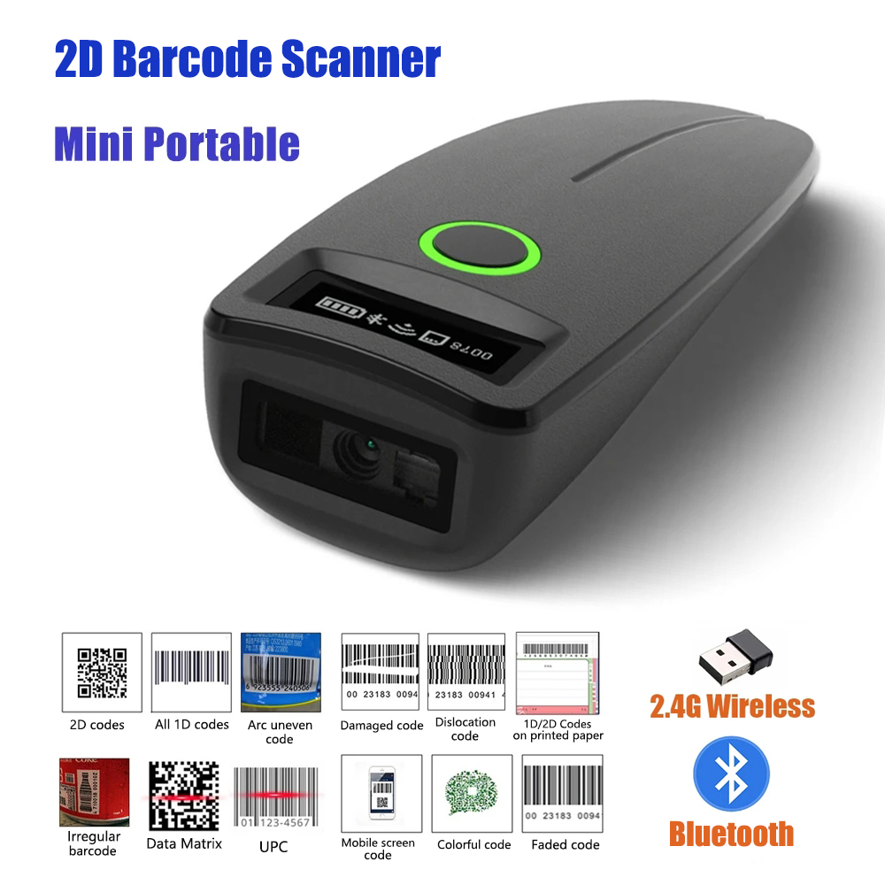 2D Barcode Scanner W7 Mini Wir - Document Scanner Portable review and price