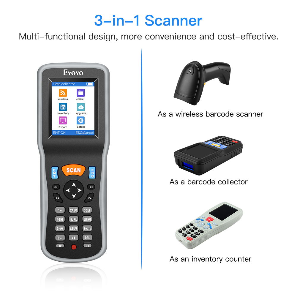 Eyoyo 1D Wireless Barcode Scan - Document Scanner Portable review and price