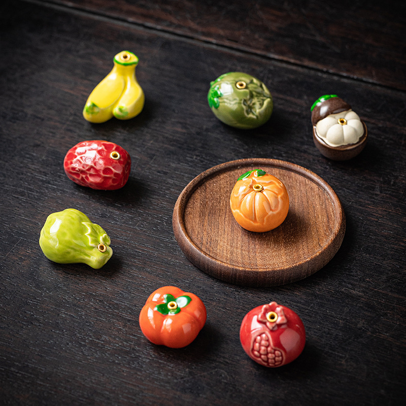 1pc Ceramic Fruits Incense Bur - Tech Room Accessories review and price