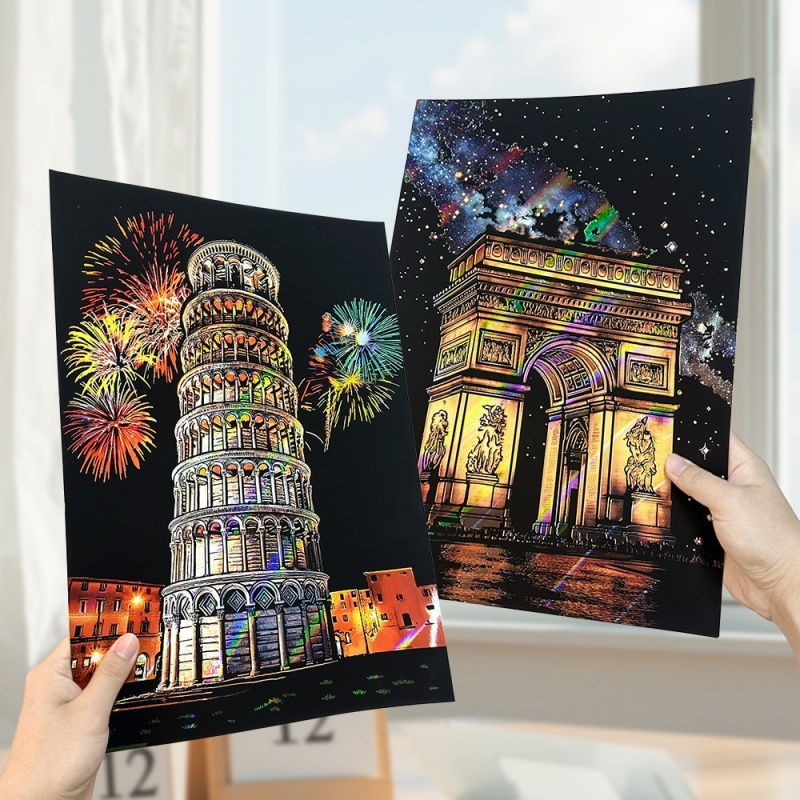 DIY 4PCS/Set A3 Colorful City  - Tech Room Accessories review and price