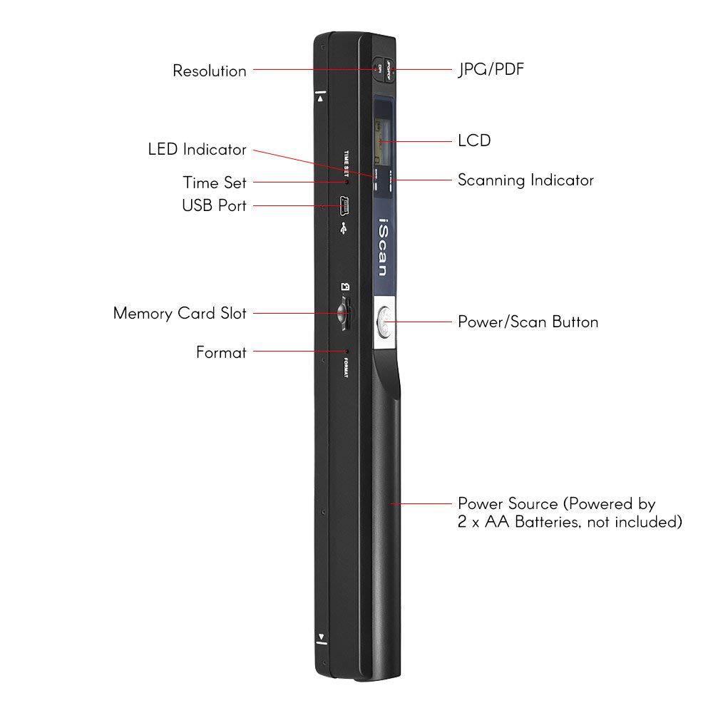 iScan Handheld Scanner A4 Docu - Document Scanner Portable review and price
