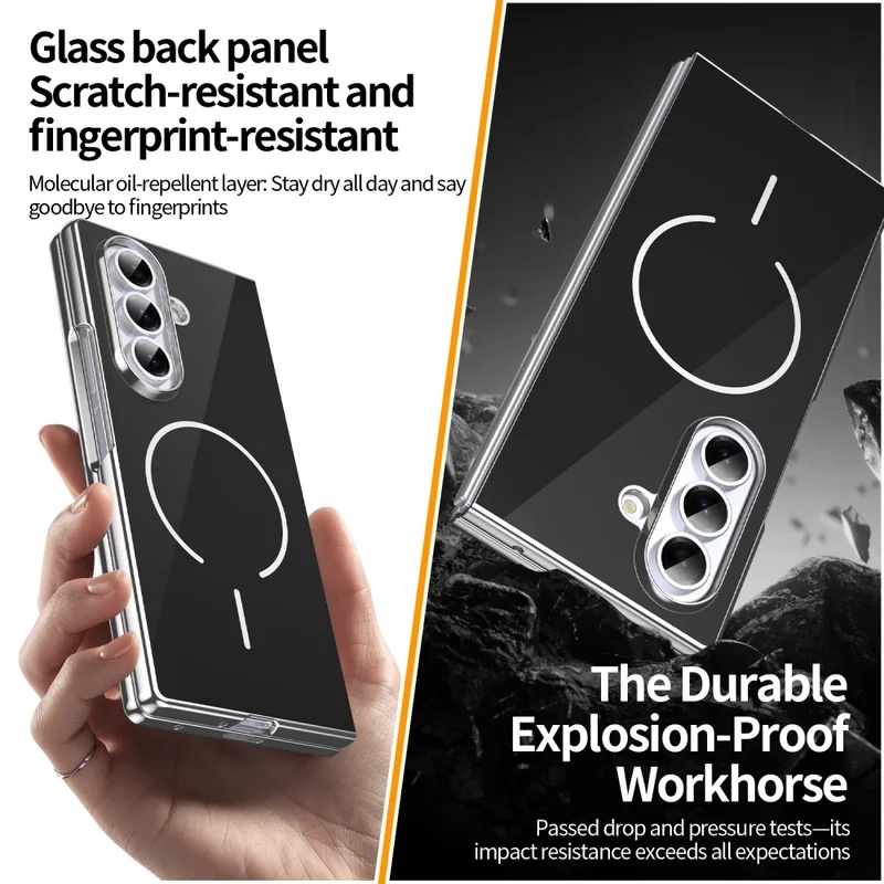 Glass Magnetic Folding Phone C - Tech Accessories Business review and price