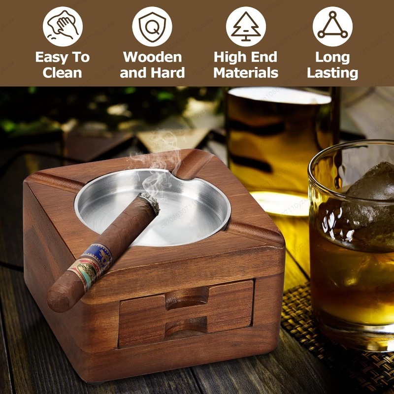 Wooden Cigar Ashtray with Phon - Tech Accessories For A Tablet review and price