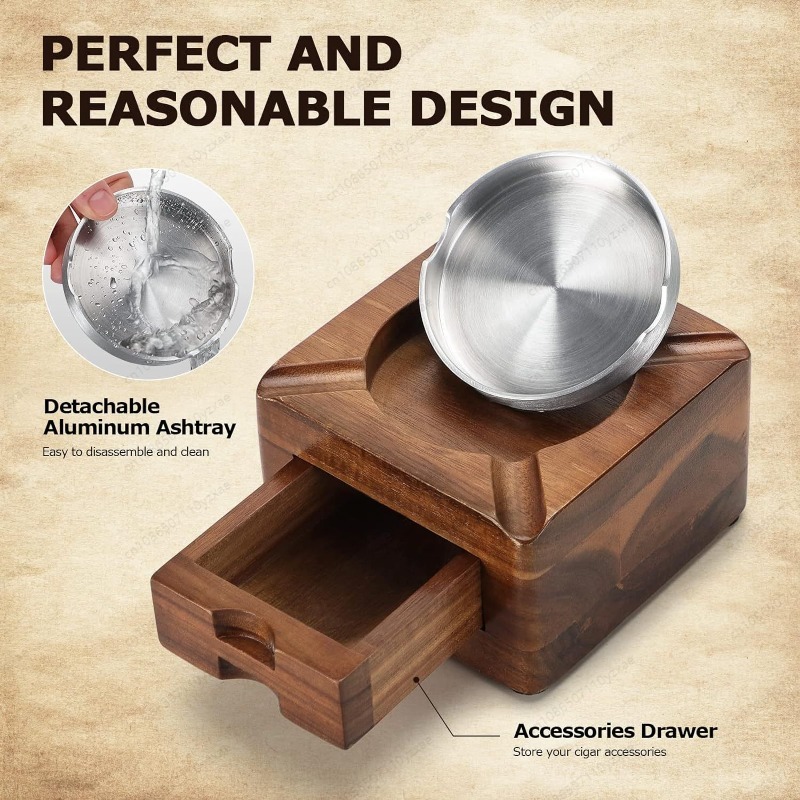Wooden Cigar Ashtray with Phon - Tech Accessories For A Tablet review and price