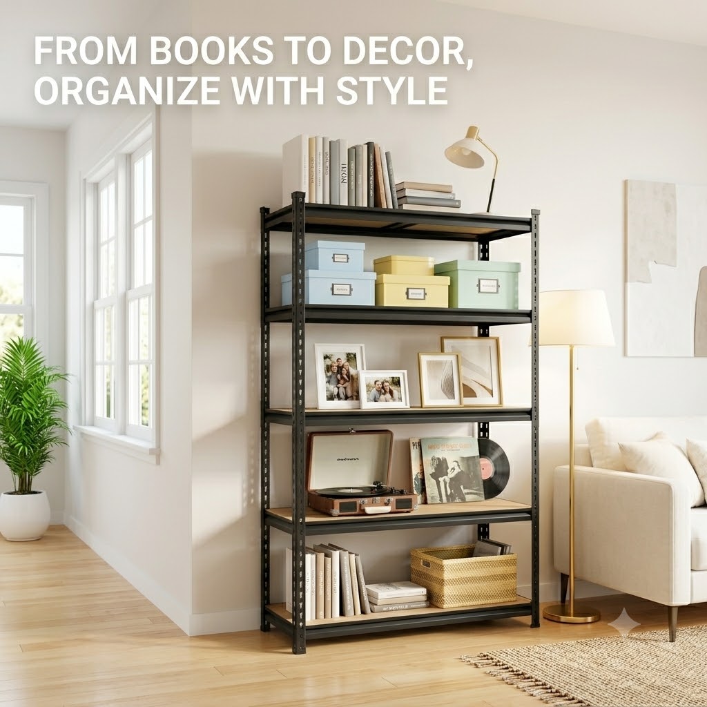 Heavy Duty 5-Tier Metal Shelvi - Tech Room Accessories review and price