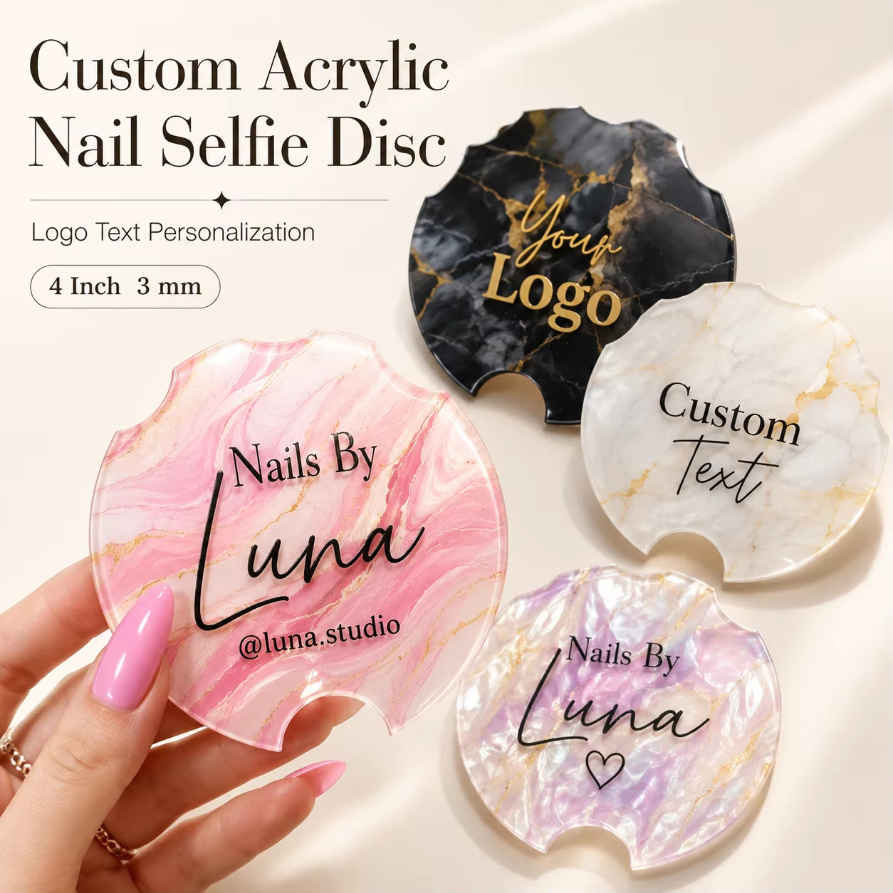 Custom Logo Nail Art Display C - Tech Accessories Logo review and price