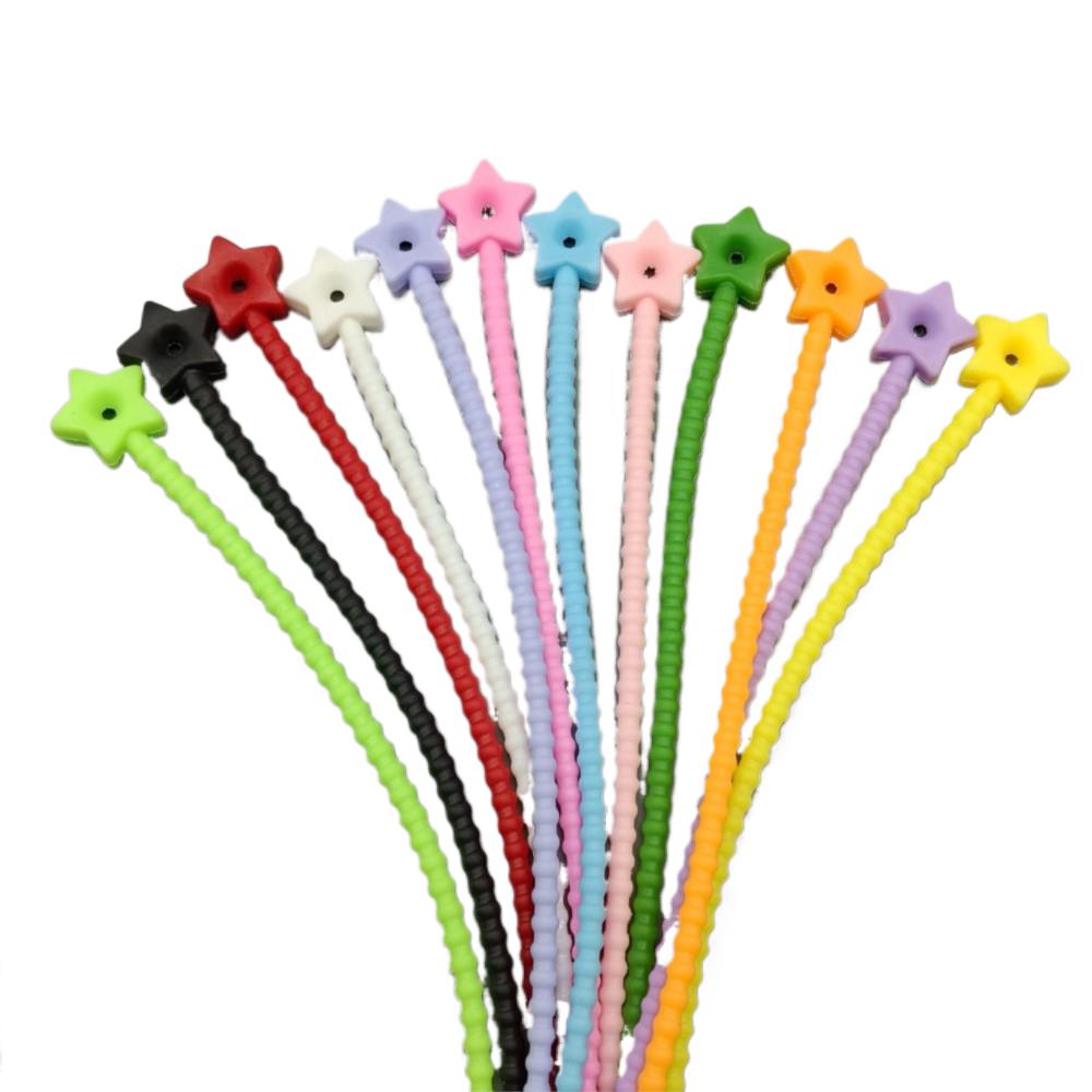 10Pcs Flower Star Silicone Cab - Cable Organizer Bag review and price