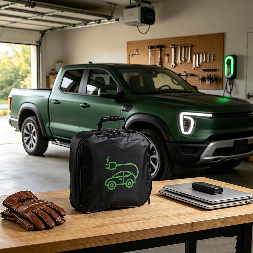 1pc Portable Waterproof EV Cha - Cable Organizer Bag review and price